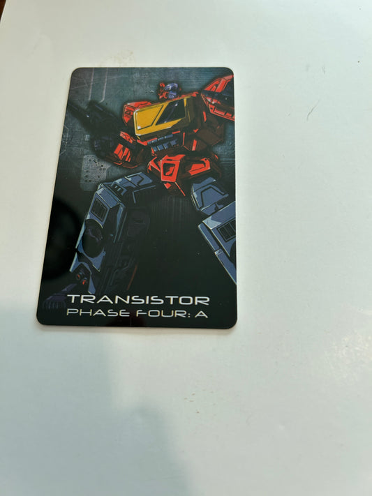 3rd party bio card / tech spec - Transistor