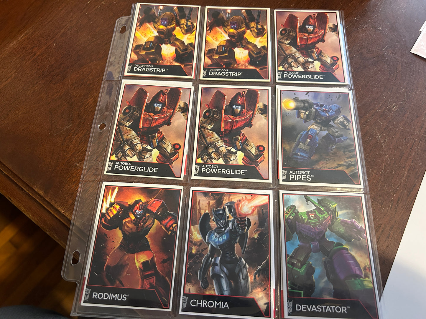 TF Combiner Wars trading card lot