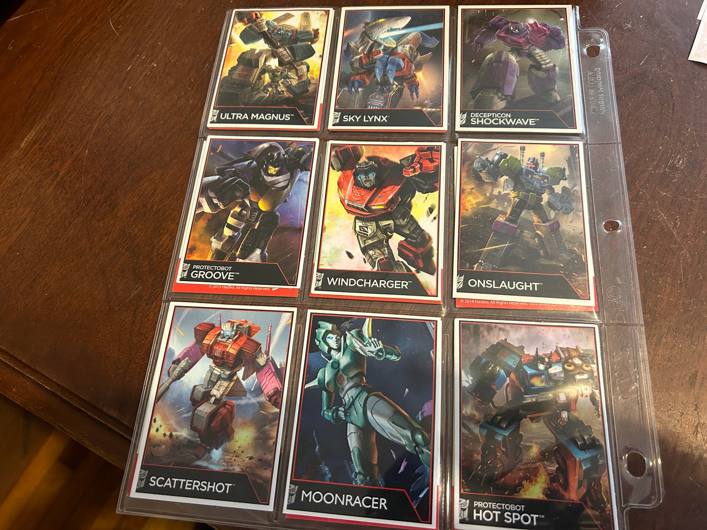 TF Combiner Wars trading card lot