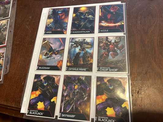 TF Combiner Wars trading card lot
