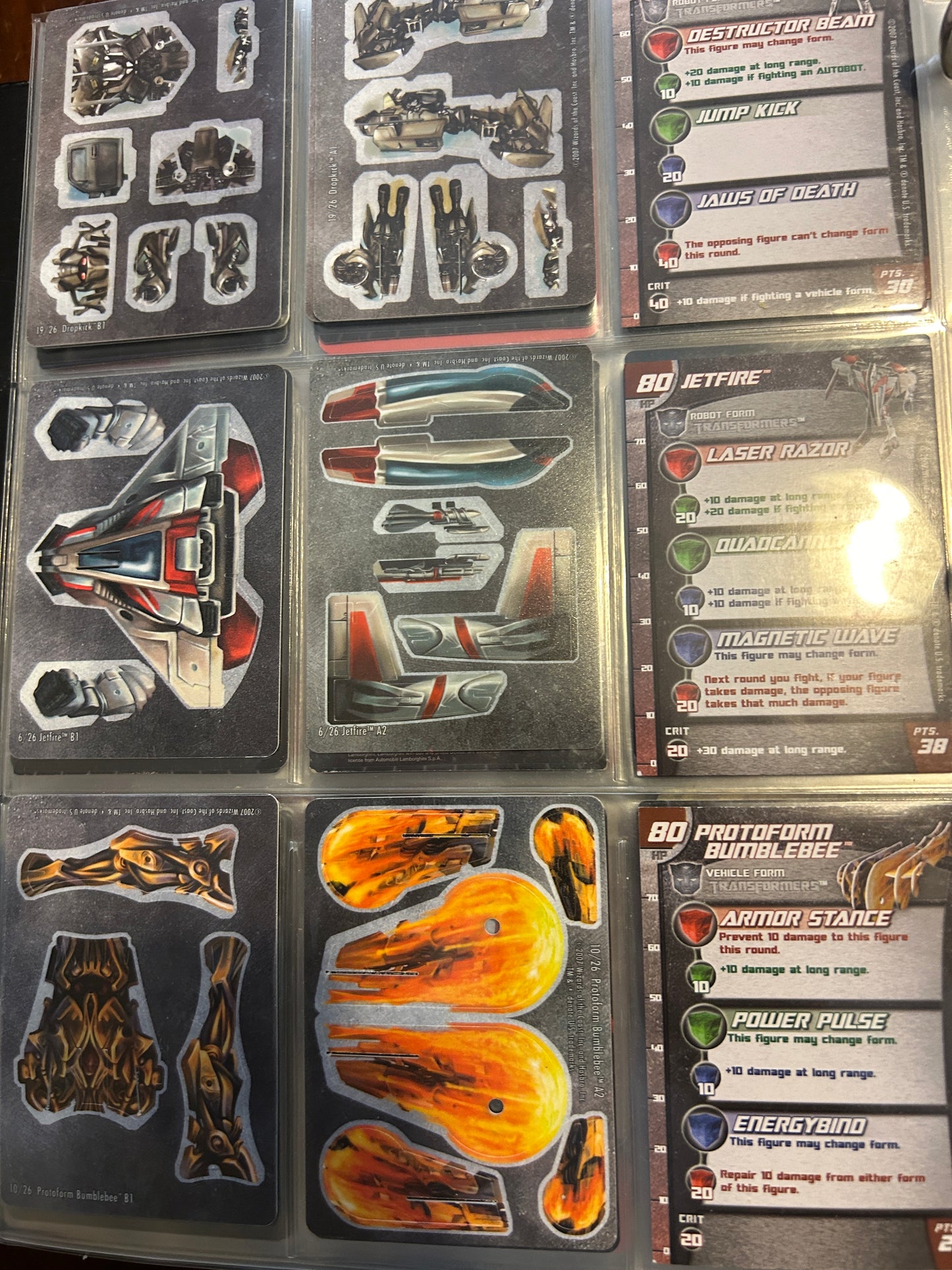 TF Movie 1 2007 card lot