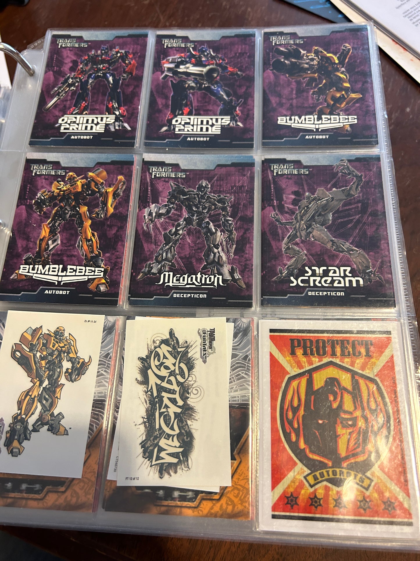 TF Movie 1 2007 card lot