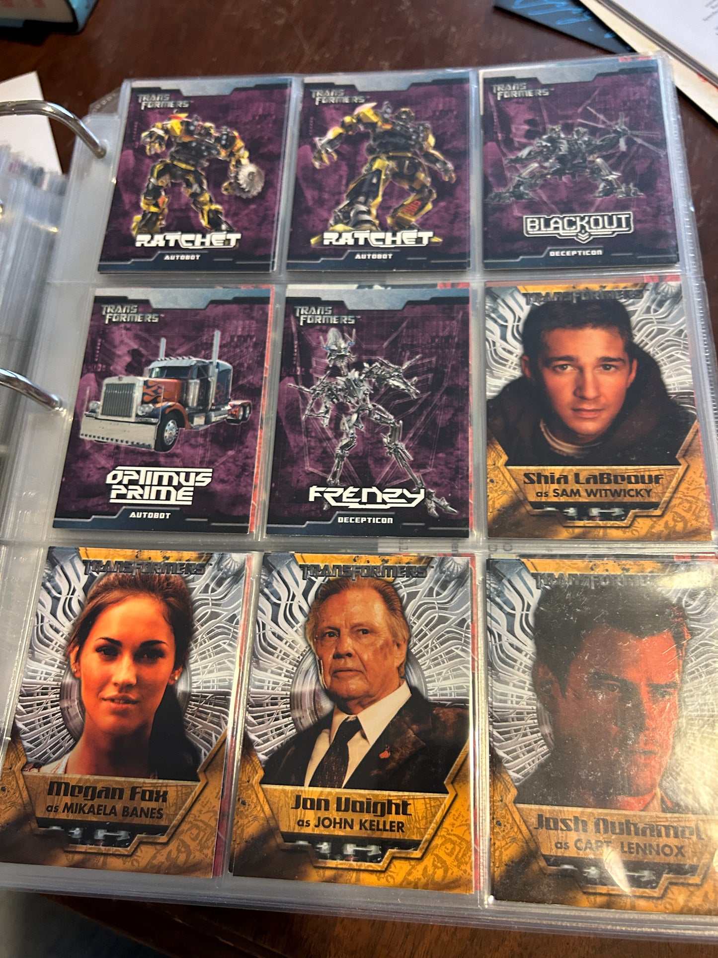 TF Movie 1 2007 card lot