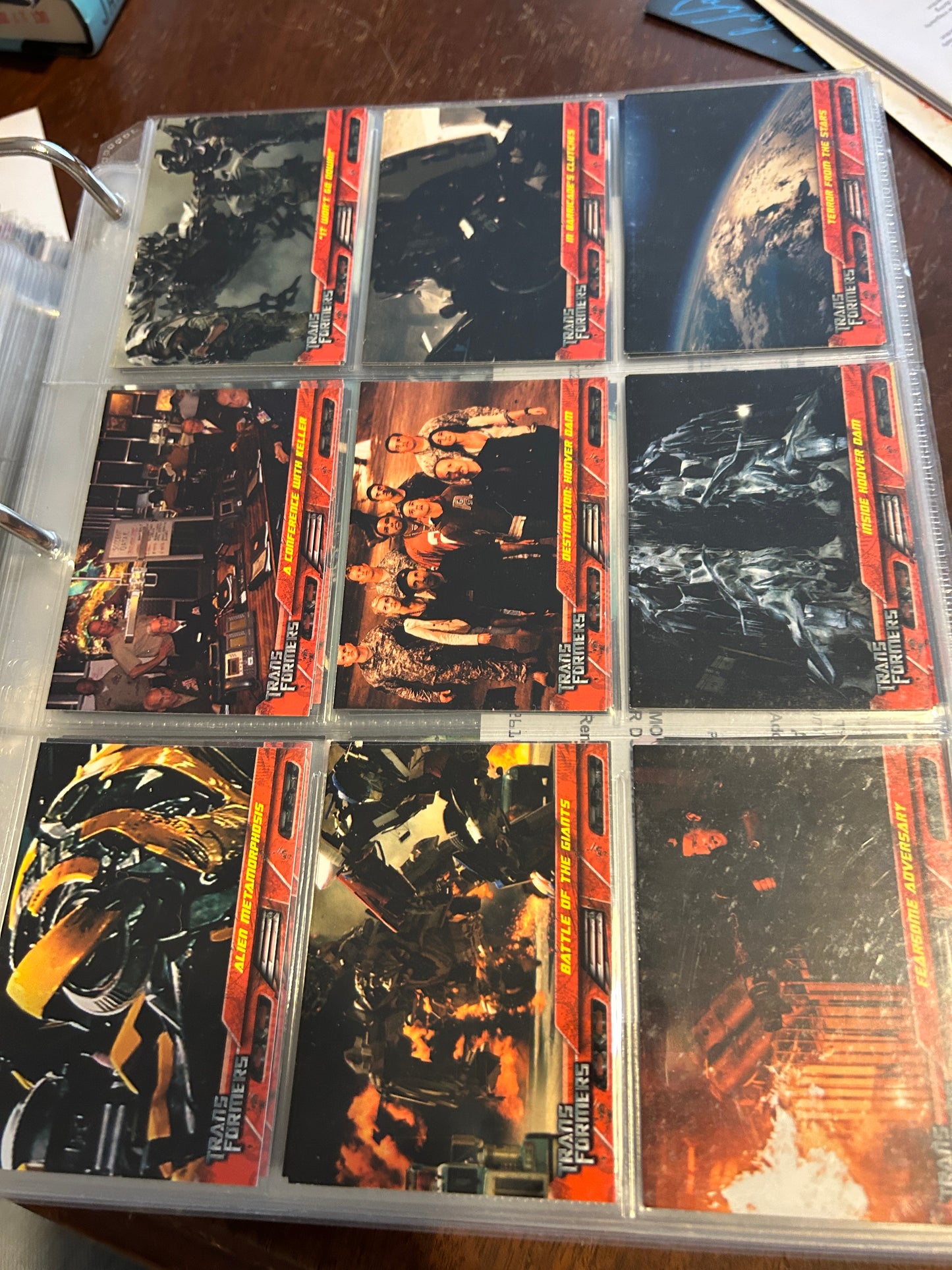 TF Movie 1 2007 card lot