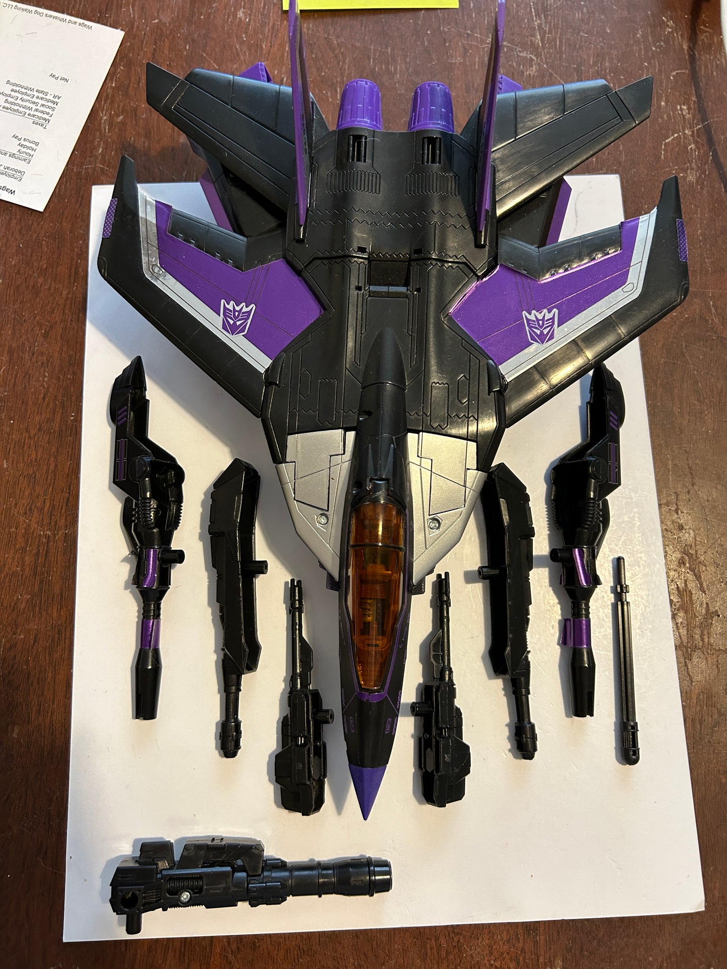 TF Combiner Wars Skywarp w/ Add-on decals