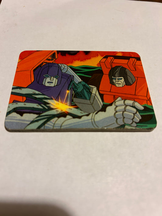 TF G1 Milton Bradley Action Card #124 Autobot Trapped